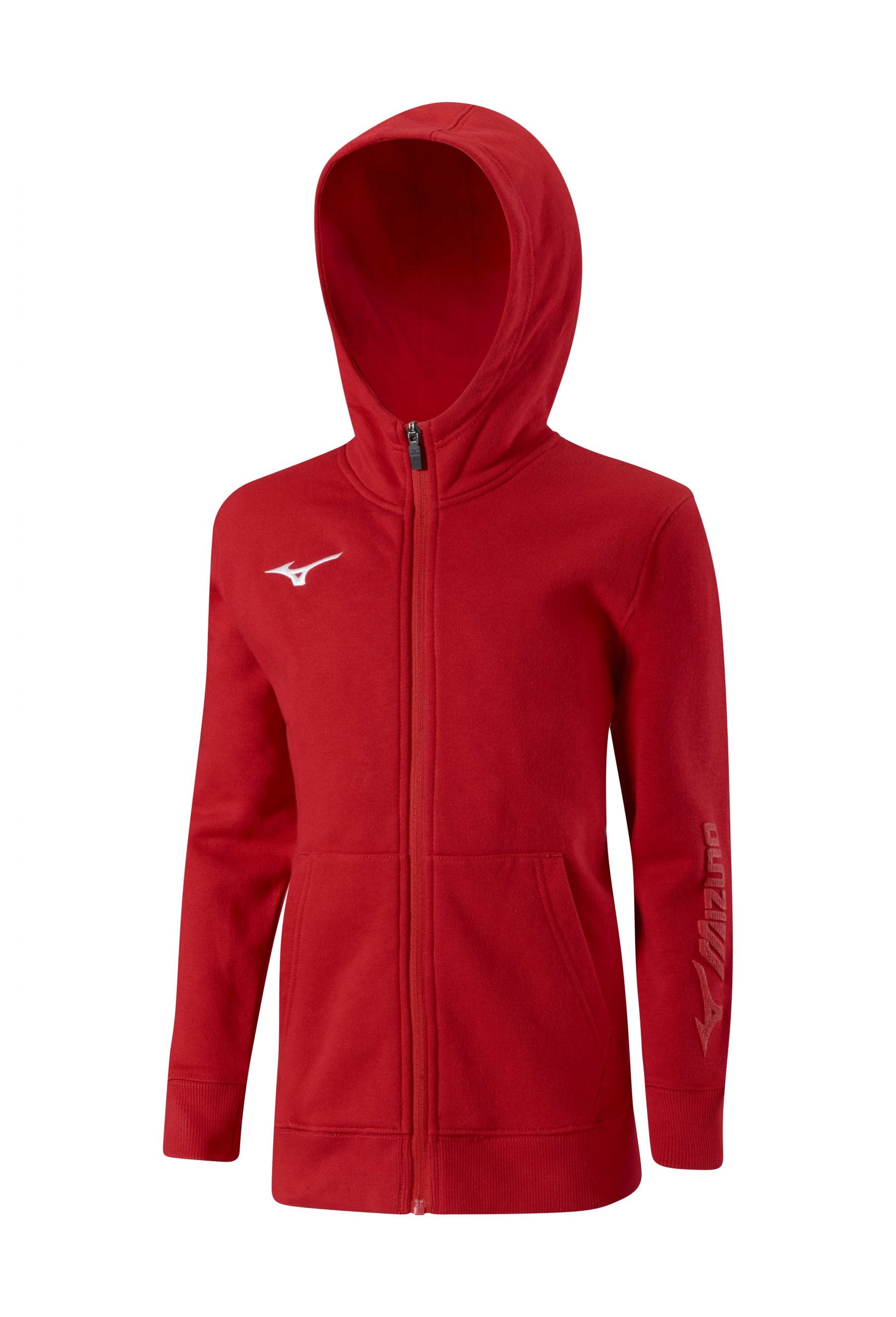 SWEAT-ZIP-CAPUCHA-ROJO-MIZUNO-MAN-NINO Tienda Mizuno Ropa